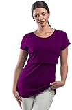 My Bella Mama基本的な授乳Tシャツ授乳トップ半袖 US サイズ: M