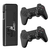 ワイヤレスレトロゲームコンソール、20,000以上のクラシックゲーム内蔵、4KゲームスティックHDMI TV出力、プラグアンドプレイ、デュアル2.4Gワイヤレスコントローラー9エミュレータ
