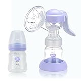 Kindness 手動搾乳器 母乳アシスト片手で赤ちゃんが飲むリズムを再現 回転式ハンドルで疲れにくい設計 衛生的に母乳を保存