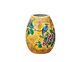 マルヨネ 九谷焼 花器・花瓶 3.5号一輪生・吉田屋花鳥 K4-1258