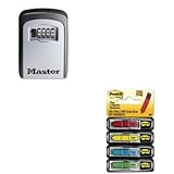 kitmlk5401dmmm684sh – Valueキット – マスターロックロック組み合わせ5キースチールボックス( mlk5401d ) and Post - it矢印メッセージ1 / 2amp