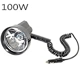 12V 100W HID 5"キセノンハンドヘルドキャンプハンティング釣りスーパーライトスポットライト