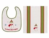 C&F No More Silent Nights Bib & Burp Cloth Set by C&F [並行輸入品]