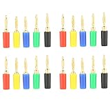 Acogedor　バナナメスコネクター　高品質　完全に絶縁　　バナナプラグコネクター　混合色　2mm 　20個入り