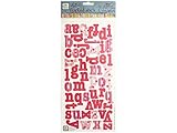 bulk buys My Sweet Girl Flocked Abcs Cardstock Sticker Letters [並行輸入品]