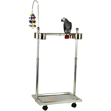 【中型鳥さん用】高さ139cm♬見晴らしのいい螺旋状式止まり木 バードアスレチック 止まり木 565㎜螺旋階段 鳥小屋🐣 - GREEN _BIRD