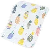 北欧 デザイン 防水シート おむつ替えマット おむつ替えシート 吸水 抗菌 消臭 プレゼント 出産祝い (70×50cm アナナス)
