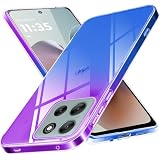 For motorola moto g66j/g66y 5G ケース クリア 薄型 TPU 耐衝撃 グラデーション色 ケース moto g66j/g66y 5G スマホケース 指紋防止 擦り傷防止 軽量 人気 パープルブルー