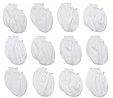 LUCKY LUCKY 男の子女の子の赤ちゃん用手袋 引っ掻き防止ミトン 綿100% 6ペアまたは12ペア 0 - 6 Months ブラック jb00550112