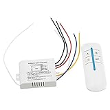 ILS - AC 110V/220V Three-way Wall Switch And Remote Control ON/OFF Light Anti-interference