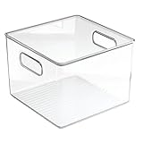 High Quality Kitchen Pantry and Cabinet Storage and Organization Bin, 8-Inch by 8-Inch by 6-Inch, Cl