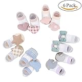 Ochine 赤ちゃん ベビー 靴下 幼児用 ソックス かわいいデザイン 柔らかい 女の子 男の子 靴下 吸汗吸湿 抗菌防臭 出産お祝い 0-12月 6足組