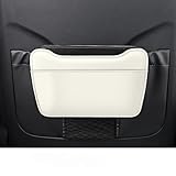 JEYODA車 ゴミ箱 車載用シートバック用 車用ゴミ箱 防水漏れ防止 折りたたみ 車用収納 多機能収納 小物入れ ドア収納 車用ゴミ入れ 運転/助手席用 シートバックポケット 後部座席 運転席用 省スペース カー用品 便利グッズ (白 椅子の背)