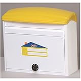 メイワ　カラフルポスト　MTS-77L　【郵便ポスト】 イエロー