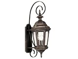 Kenroy Home 16313AP Estate 3-Light Medium Wall Lantern, Antique Patina [並行輸入品]