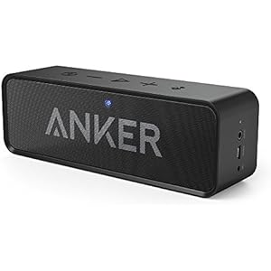 Anker SoundCore ポータブル Bluetooth5.0 スピーカー 24時間連続再生可能【デュアルドライバー / IPX5防水規格 / ワイヤレススピーカー / 内蔵マイク搭載】 (ブラック)