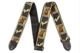 FENDERギターストラップ BLACK/YELLOW/BROWN MONO STRAP [並行輸入品]