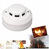 Wired Fire Smoke Coal Gas Sensor Detector Alarm Tester Home