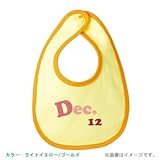 BabyChips December(名入れベビースタイ) FREE ライトイエロー/ゴールド