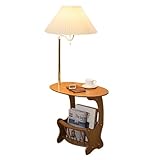 マガジンラック付きサイドテーブル ナチュラル