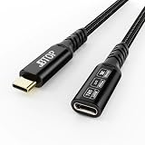 JBTOP USB C 80Gbps延長線50cm[80Gbps/240W/16K],USB C公転メス 拡張