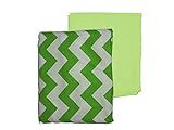 Baby Doll Bedding 2 Piece Chevron Sheet Set, Green by BabyDoll Bedding