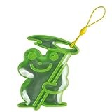 傘につけて交通事故防止に！　雨の日のリフレクター　【傘用リフレクター　カエル君】お子様の安全グッズに。
