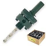 IVY Classic 28141 2H 7/16-Inch Hex Shank Hole Saw Arbor, Fits 1-1/4 through 6-Inch Hole Saws, 2 Lock