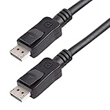 StarTech 3フィート、ラッチ1.2ケーブルのディスプレイポート - X 2K、4K（2160 X 4096）60Hzの@ - DPCPとHDCP - 男性DPビデオモニタケーブルに男性（displport3l） 3フィート/ 0.9メートル 黒