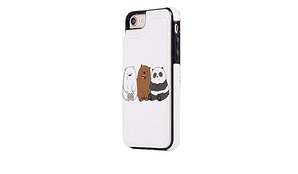Amazon Co Jp We Bare Bears ぼくらベアベアーズ 1 Iphone 7用 ケース Iphone 8用 ケース 手帳型 高級pu 多機能 スタンド機能 財布型 Icカード収納 カード入れ 便利 耐久性 耐衝撃 落下防止 全面保護カバー 人気 おしゃれ 薄型 Iphone7 Iphone8 4 7inch 家電 カメラ