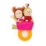 リズ 歯固め 付き ガラガラ 指人形 おでかけ おもちゃ [並行輸入品]