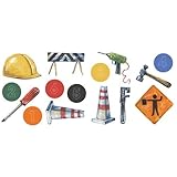 Blue Mountain Wallcoverings GAPP1782 Just for Kids Construction Self-Stick Applique [並行輸入品]