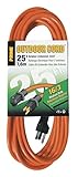 Prime Wire & Cable EC501625 25-Foot 16/3 SJTW Medium Duty Extension Cord, Orange [並行輸入品]