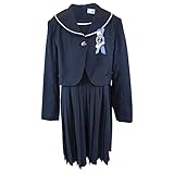 卒業式 ボレロワンピース スーツ フォーマル 大きめサイズ 女の子 ガールズ 冠婚葬祭 fo-63206 170B クロ