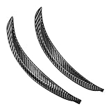 mamota オーバーフェンダー 汎用 フェンダーモール アーチ モール 車検対応 スポイラー カーボン ハイエース ジムニー ブラック (25cm 2本)