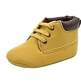 ベビーシューズ　赤ちゃん　男の子 女の子　靴　やわらかい 歩行練習　プレーントゥ キッズ フォーマル シューズ お出産祝い　（カーキ）　新生-１２ヶ月 10.8-11.7cm Gaorui（ガオルイ）