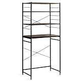 エア・リゾーム レンジ台 キッチンラック キッチンボード ゴミ箱上ラック emery(エメリー) 幅80cmタイプ ブラウン×ブラック