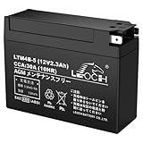 LEOCH LTM4B-5 (YT4B-BS/GT4B-5互換) 12V 2.3Ah バイク用バッテリー AGM メンテナンスフリー アプリオ ZZ メイト スーパージョグZR JOG レッツII ヤマハ ホンダ