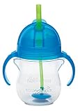Munchkin Click Lock Weighted Flexi Straw Trainer Cup, Blue, 7 Ounce by Munchkin [並行輸入品]