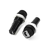 uxcell　ヒューズホルダー　パネル実装　プラスチック　10A 250VAC　6 x 30mm　2個入り