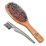 G.B.KENT ブリッスル＆ピン ゴムクッションヘアブラシ 高級豚毛 英国王室御用達 NAT5