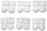 Jefferies Socks unisex-baby新生児バブルステッチrock-a-bye Bootie 6ペアパック カラー: ホワイト
