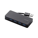 エレコム USB3.0 ハブ 4ポート バスパワー ブラック U3H-K417BBK