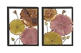 Woodland Imports 48556 Captivating & Unique 2 Assorted Metal Wall Decor [並行輸入品]