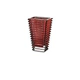 Baccarat EYE VASE RECTANGULAR バカラ　アイ　花瓶　長方形 (S 高さ20cm, レッド)