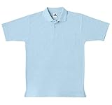 SOWA(ソーワ) 半袖ポロシャツ(胸ポケット有り) サックス Lサイズ 0027