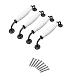 4Pcs Drawer Knobs, YIFAN 6.30 Inch Dresser Pulls Vintage Style Ceramic Handle for Door Cabinet Cupbo
