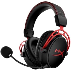 ハイパーエックス(HyperX) HyperX Cloud Alpha ワイヤレスゲーミングヘッドセット 300時間のバッテリー駆動 DTSオーディオ レッド PC/Switch 4P5D4AA