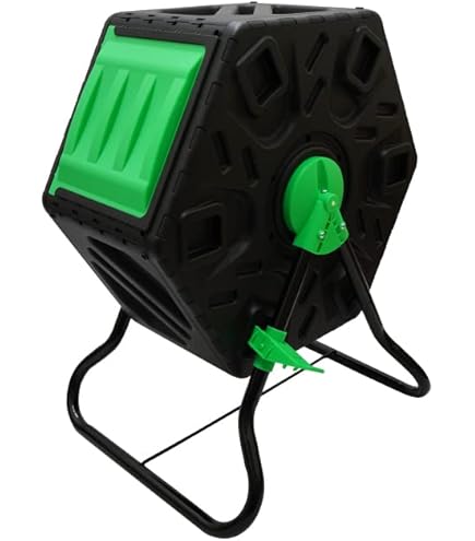 Amazon.co.jp: コンポスター ダブル 回転式 1台 160L 80L×2 堆肥化