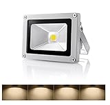 RUICAIKUN 屋外 LED フラッドライト10W ウォームホワイト3200K 防水仕様IP65 投光機 セーフイルミネーションライト プラグ